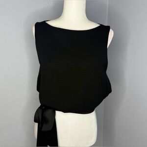 Matthew Williamson Black Satin Top.